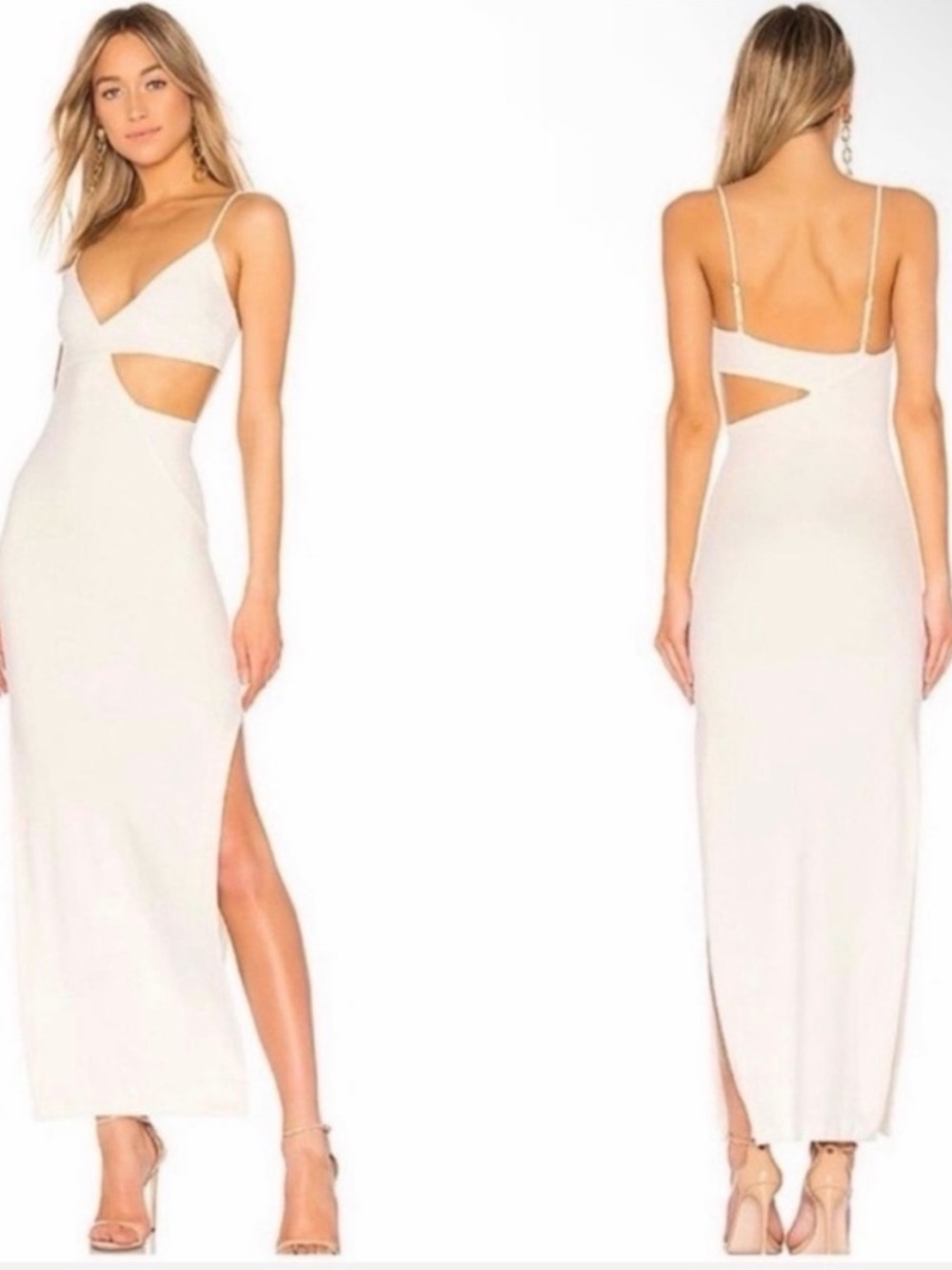 NBD white cut out dress- NWT